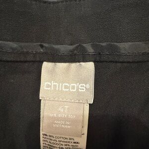 Chico's Black Work Pants - 4Tall